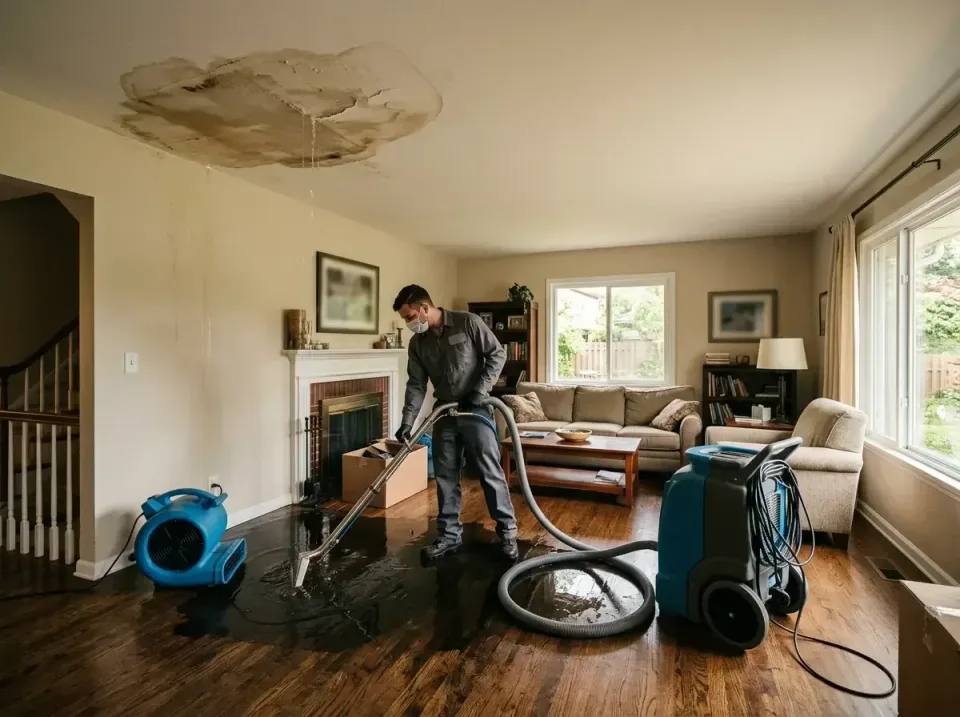 attic-pipe-burst-ceiling-drip-008 — frequently asked questions, Water Damage Restoration & Carpet Care in Norwood, OH